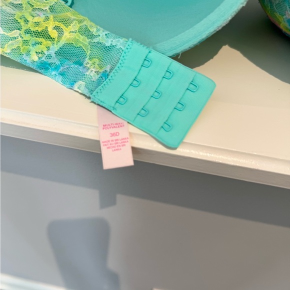 Victoria's Secret Perfect Coverage Multicolor Tie-Dye Bra 36D Tropical Summer - Picture 7 of 10